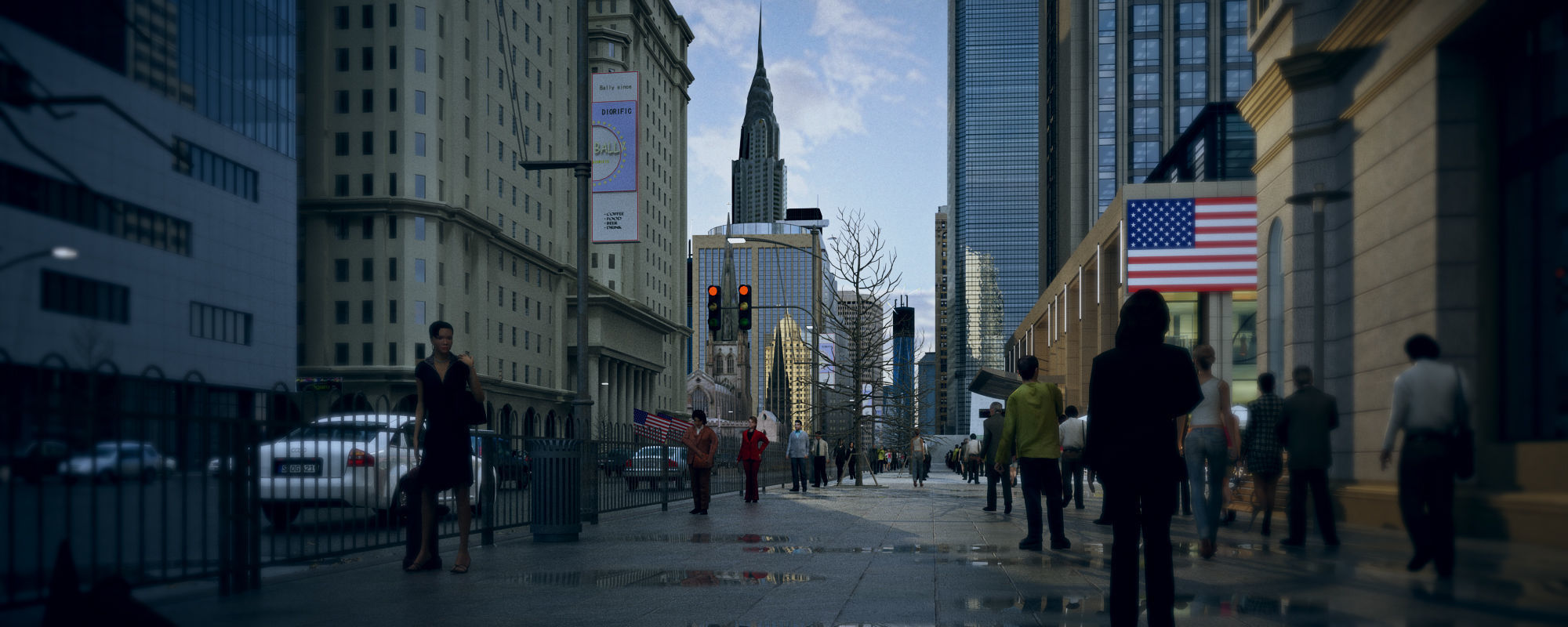 Wall Street 3D model_4