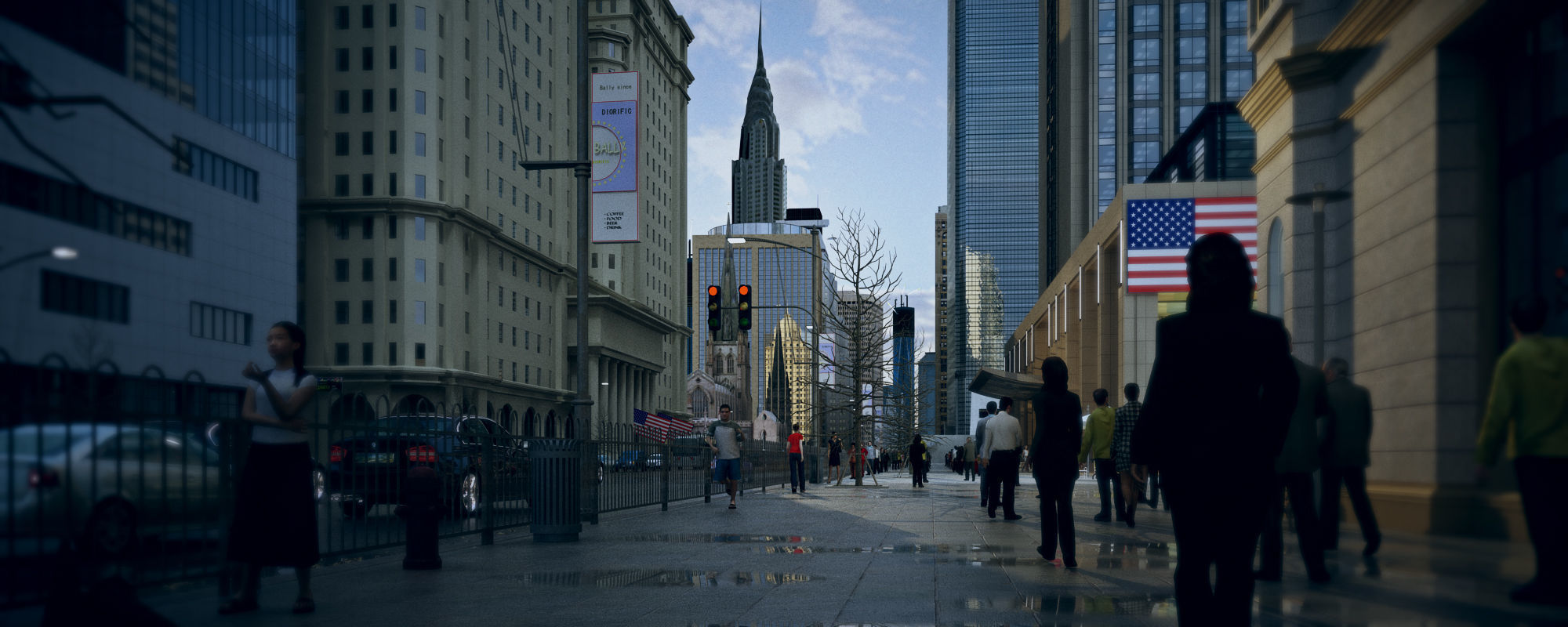 Wall Street 3D model_1