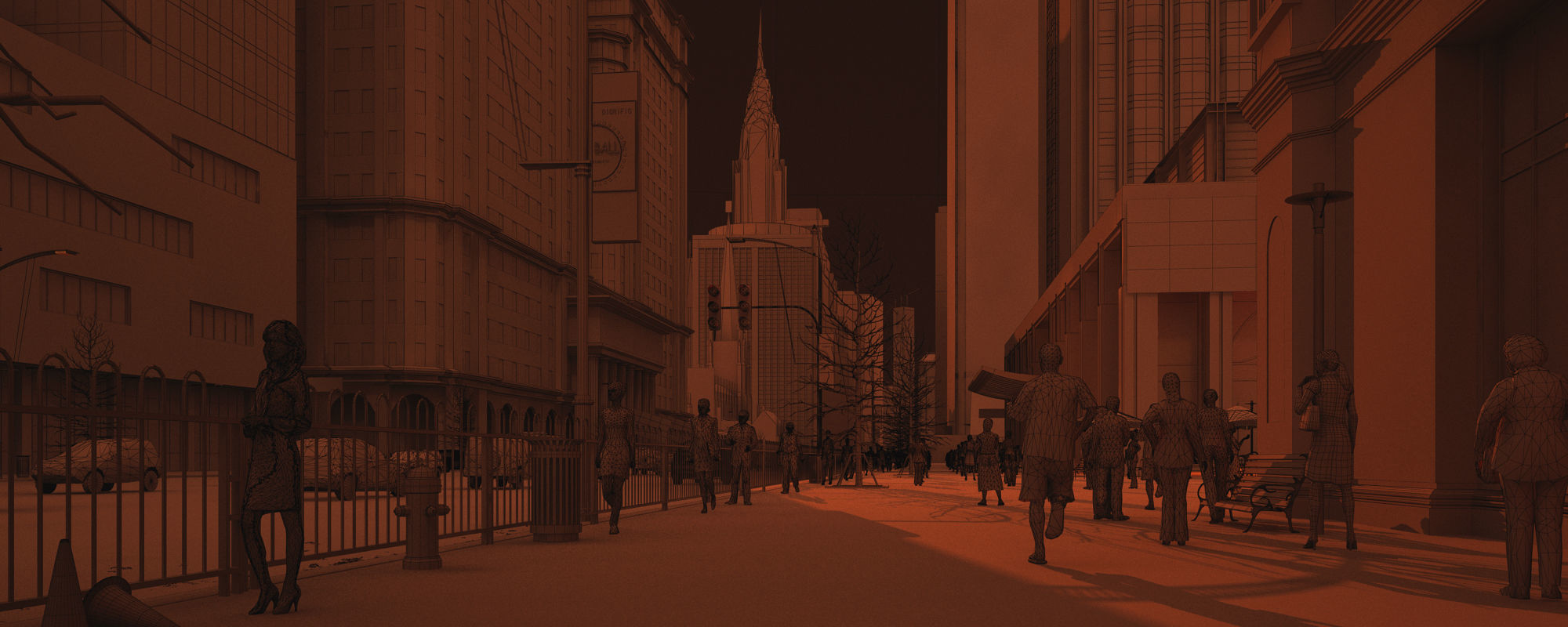 Wall Street 3D model_6