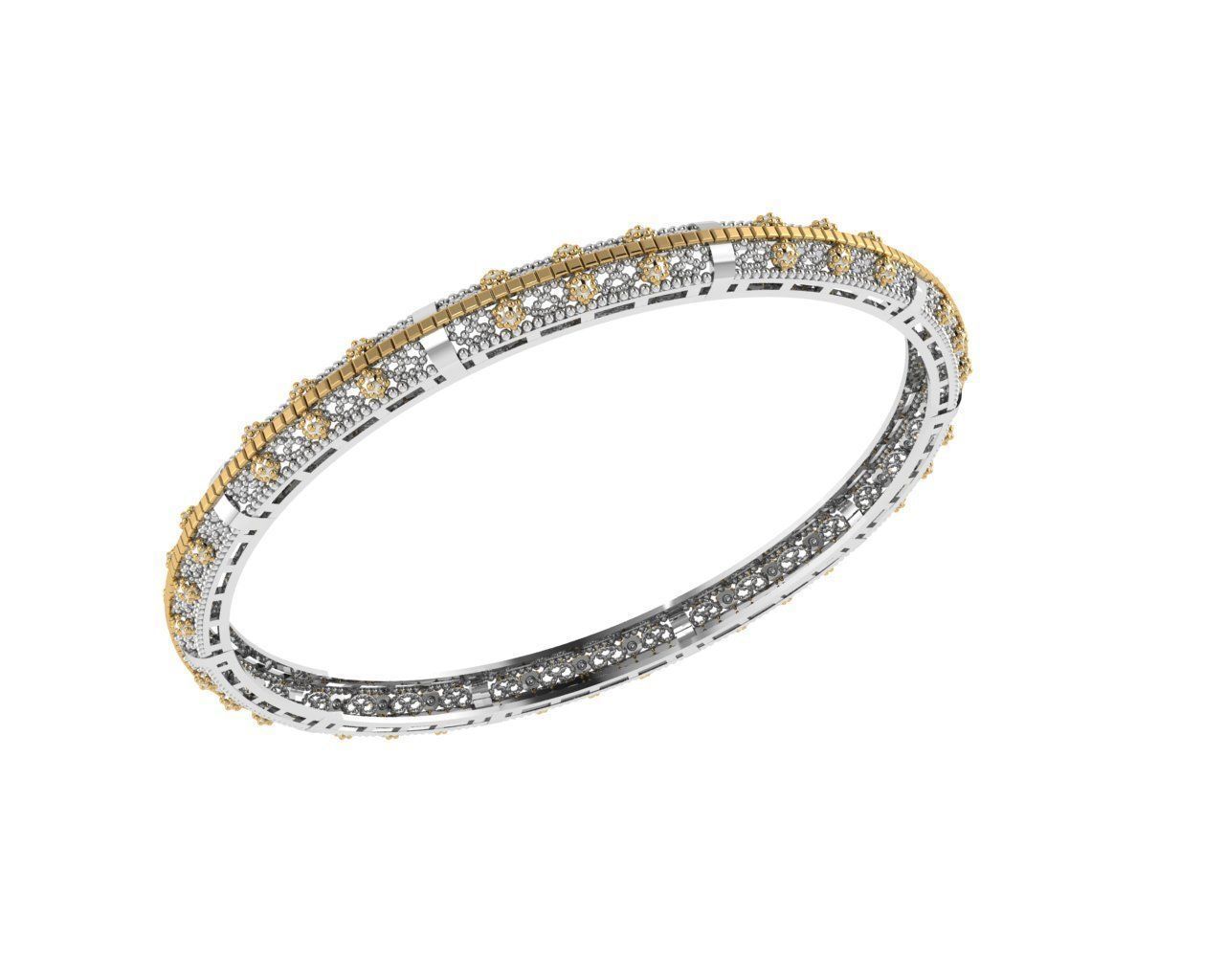 Bracelet 3D print model_3