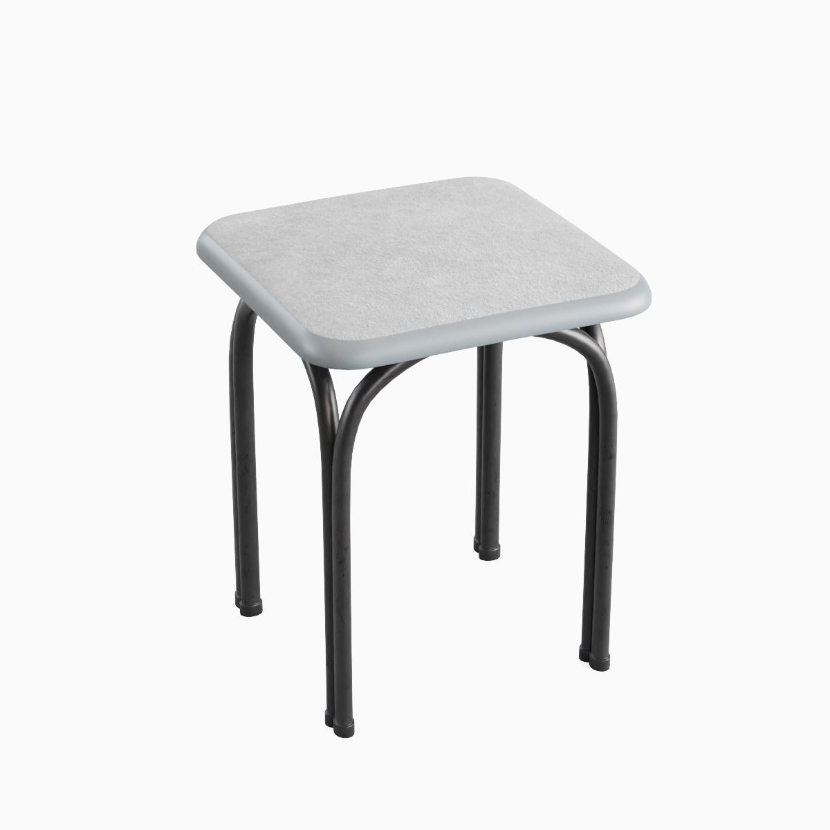 Steel Stool 03 3D model_5