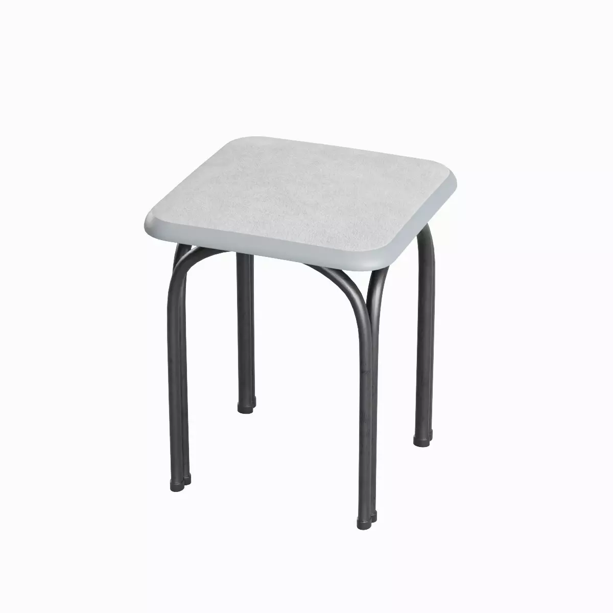 Steel Stool 03 3D model_0