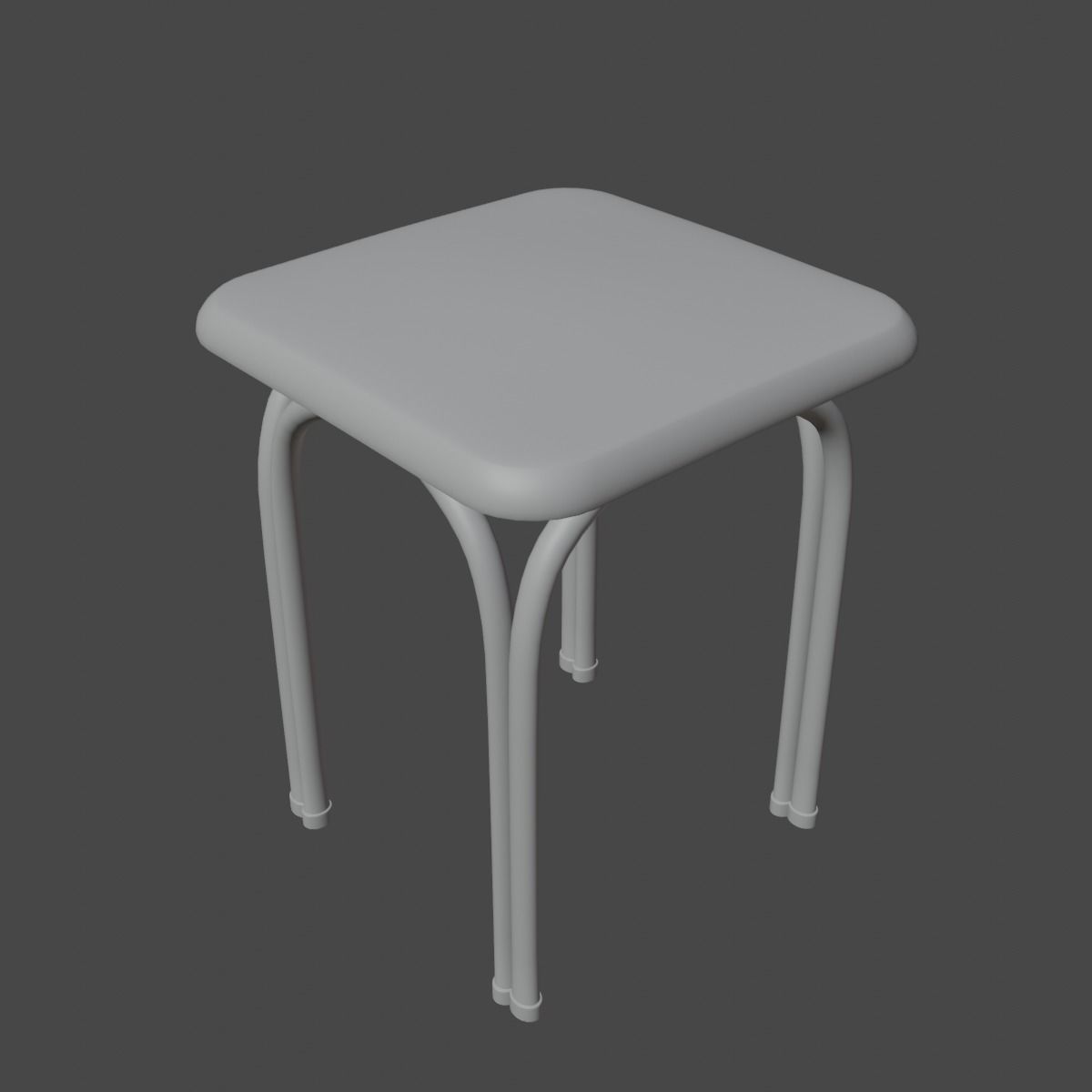 Steel Stool 03 3D model_10