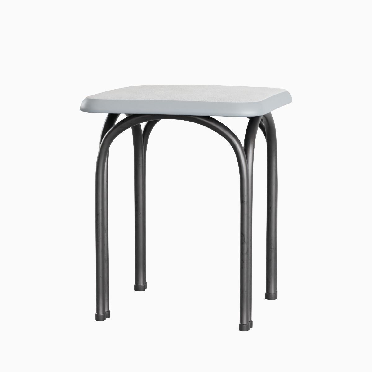 Steel Stool 03 3D model_4