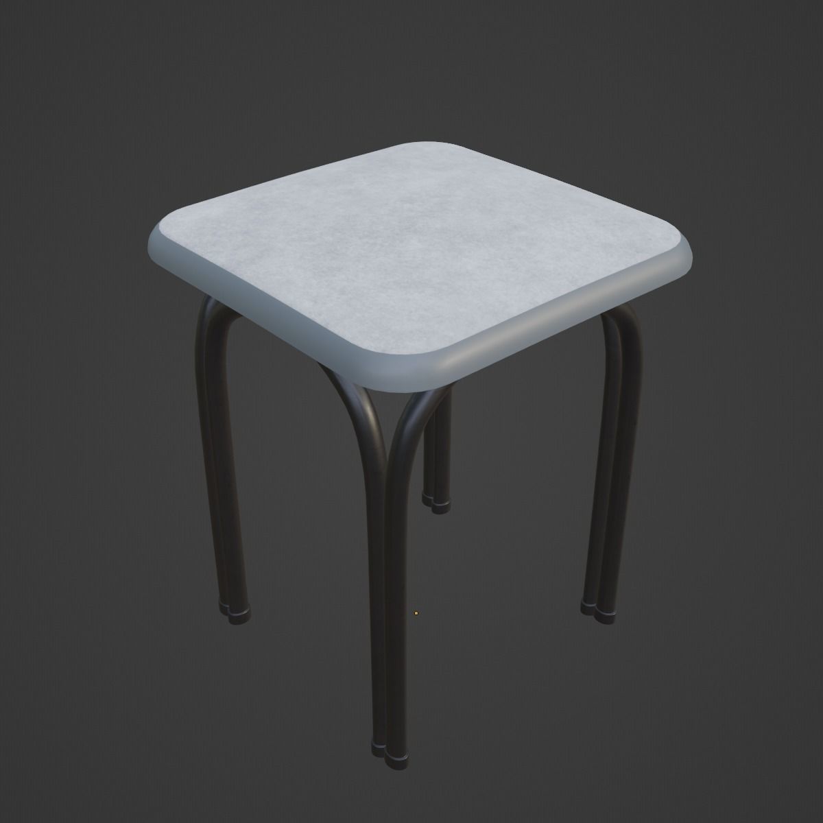 Steel Stool 03 3D model_8