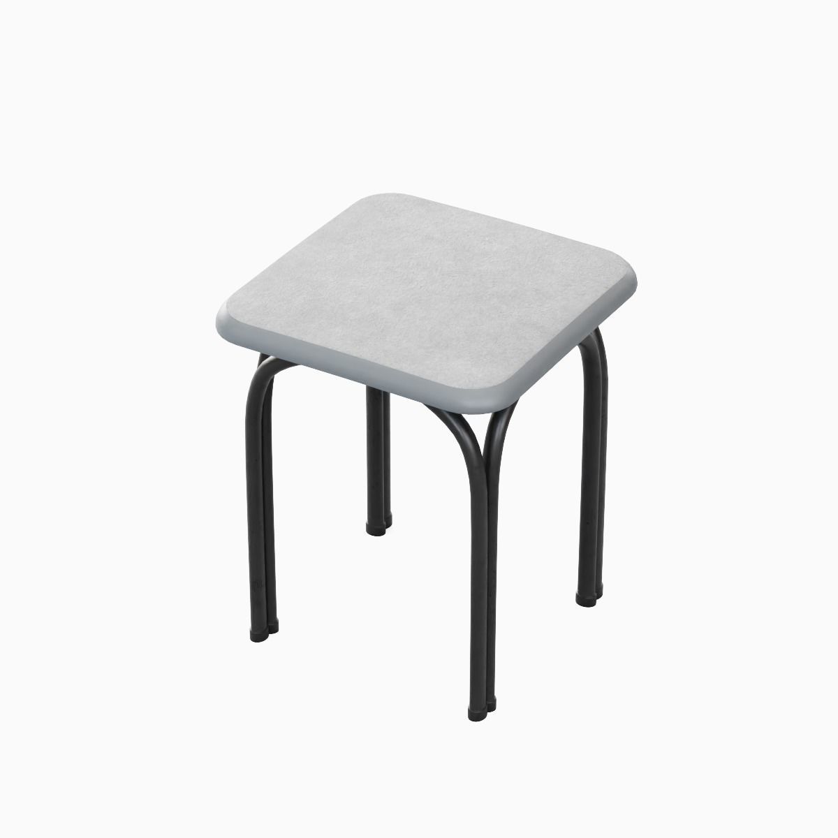 Steel Stool 03 3D model_7