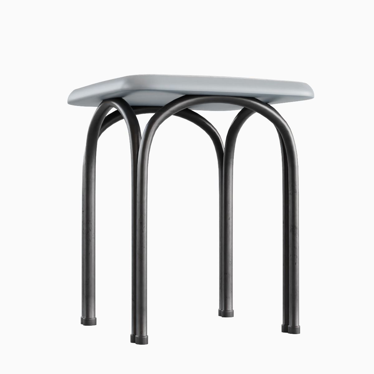 Steel Stool 03 3D model_2