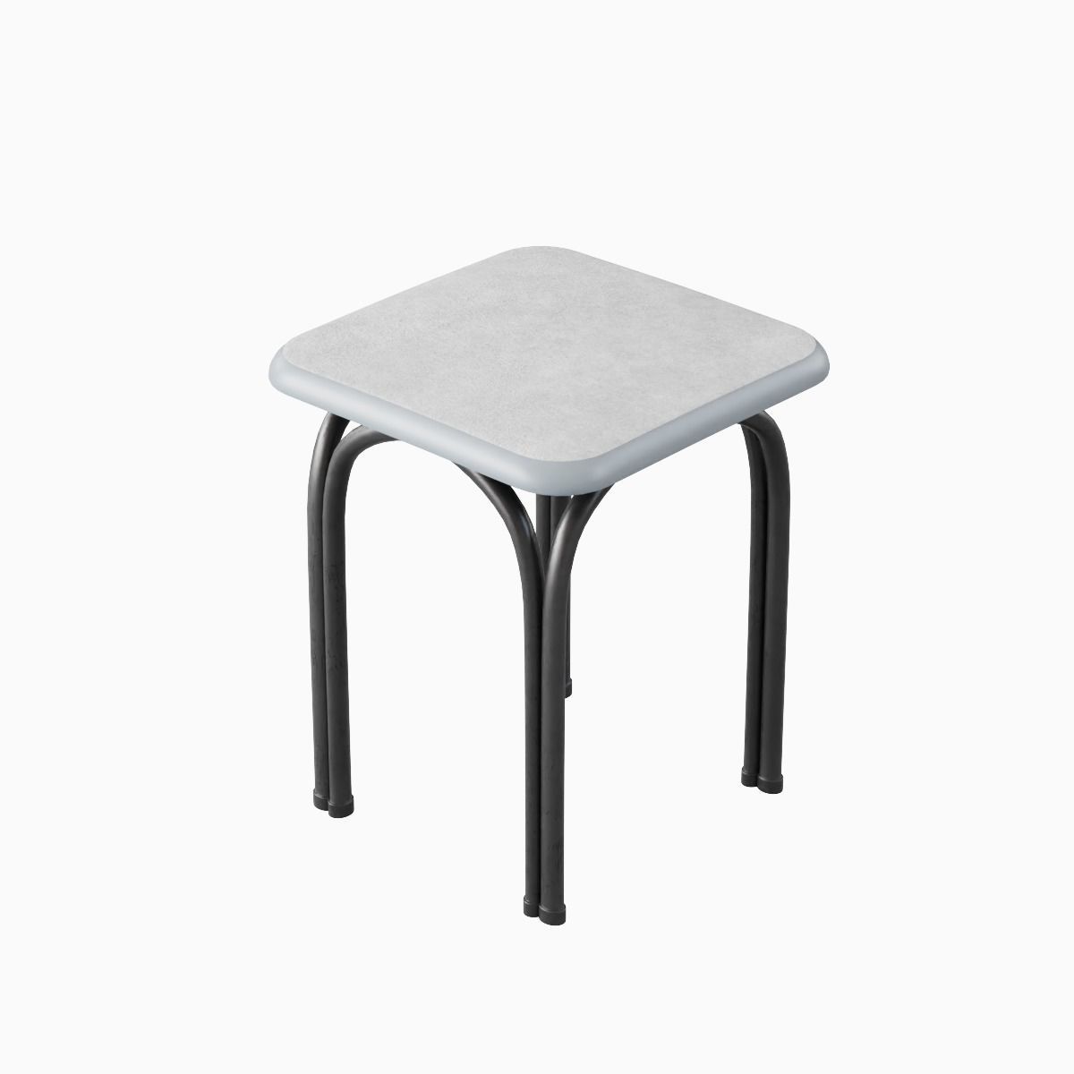 Steel Stool 03 3D model_1
