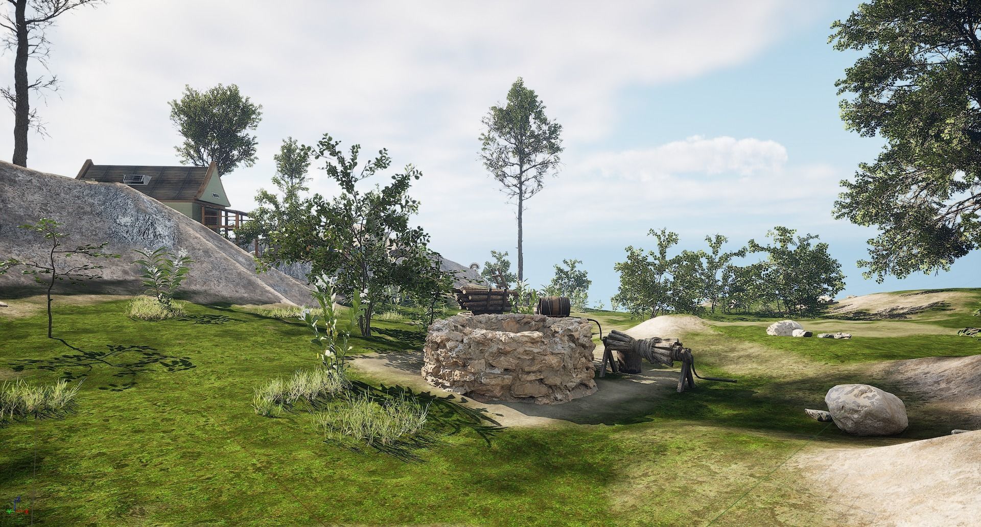 UE5 Warm Country For Game Movie VR 3D model_8