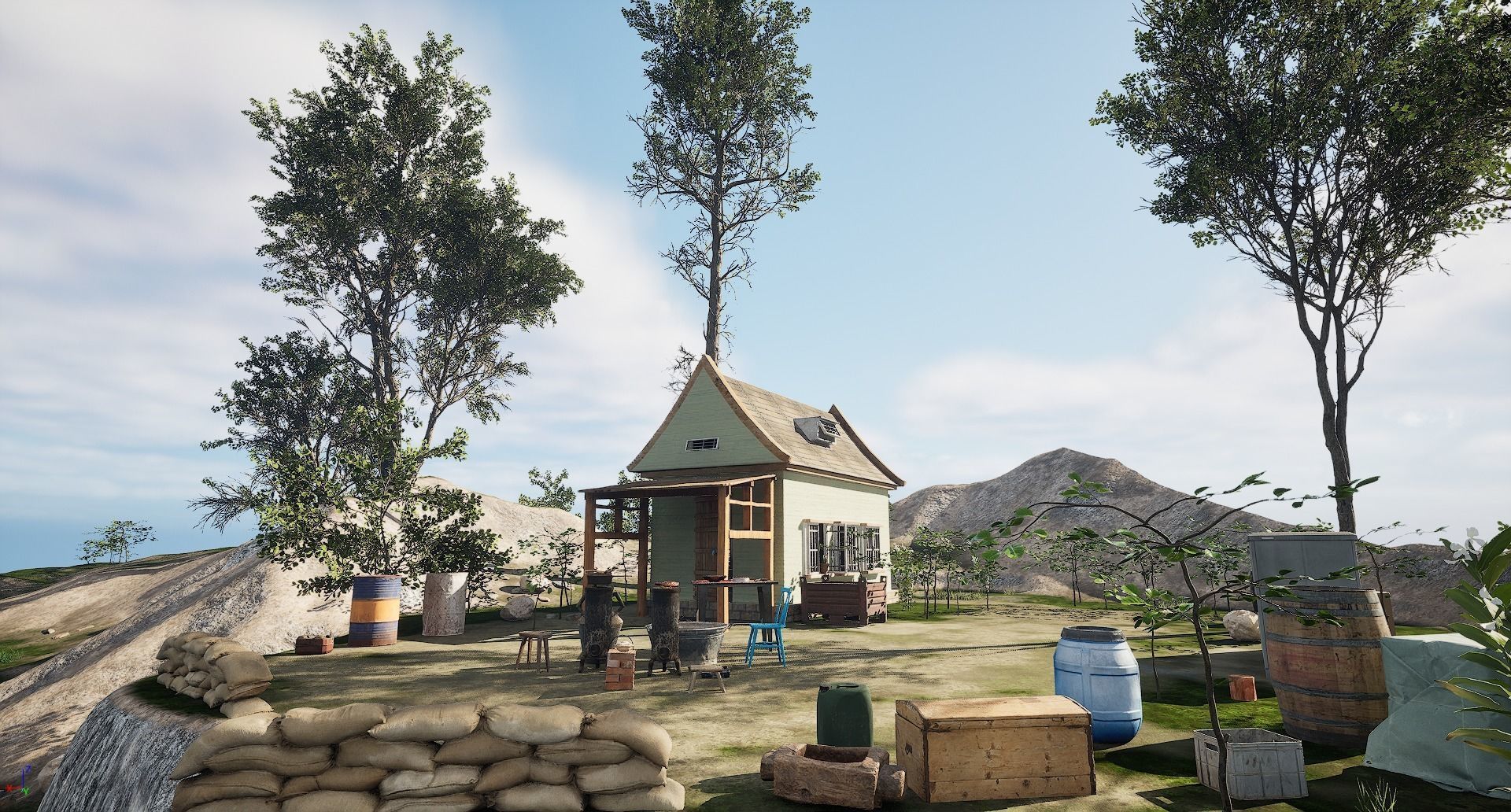 UE5 Warm Country For Game Movie VR 3D model_1