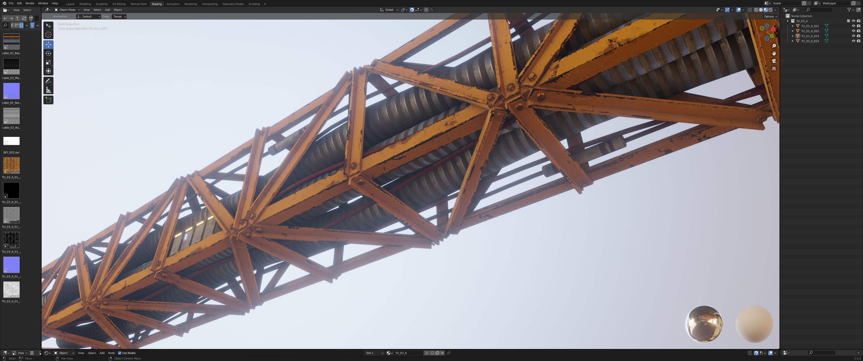 Sci-Fi Kit Free 08 Tubes Cables-PBR Free low-poly 3D model_9