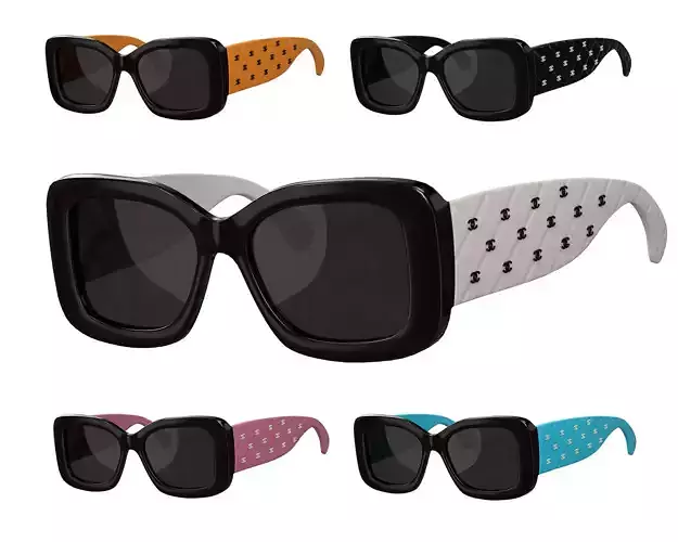Acetate 5483 Rectangle Sunglasses 