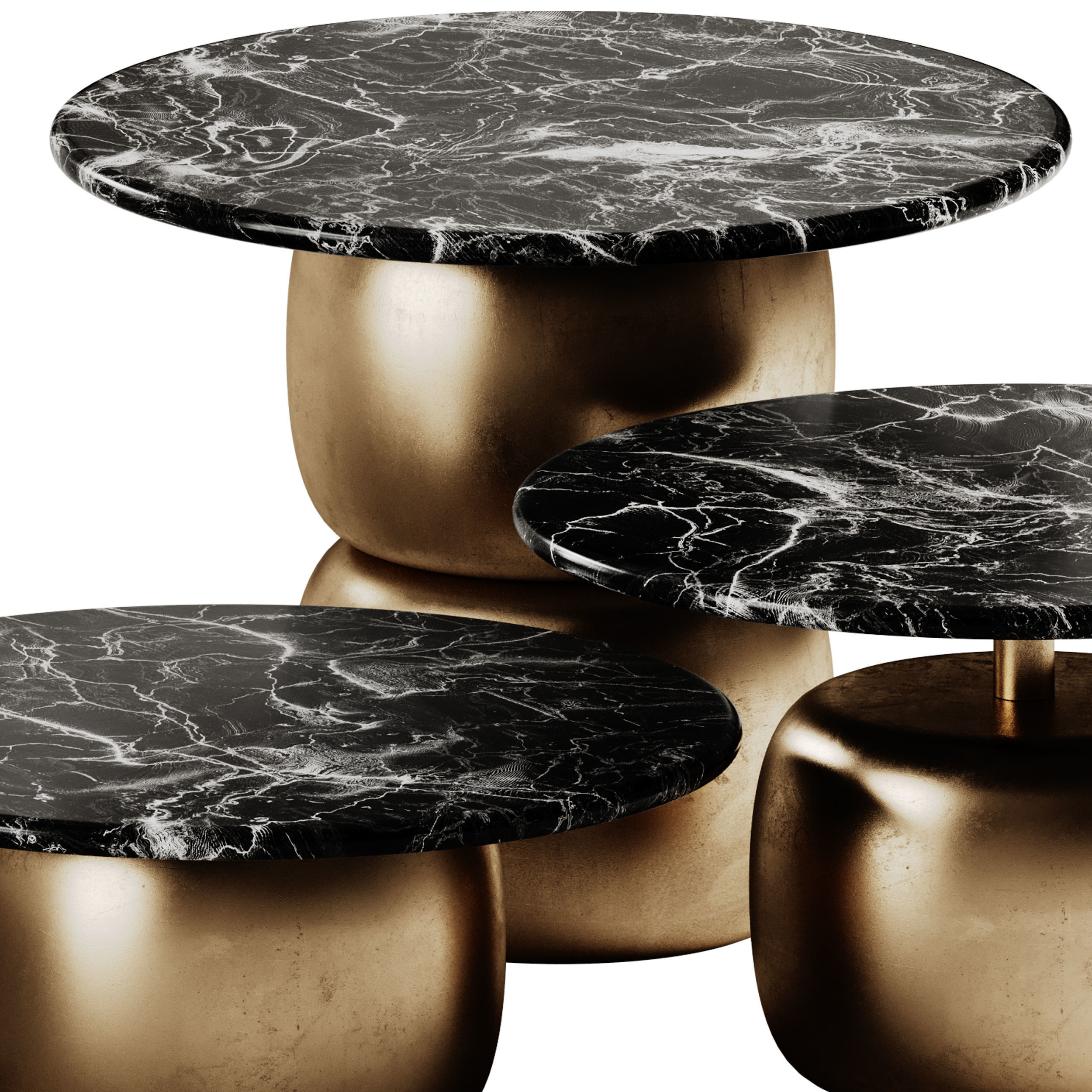 Marelli Lua Coffee Table set 3D model_4