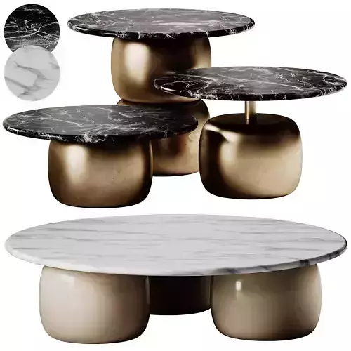Marelli Lua Coffee Table set 3D model