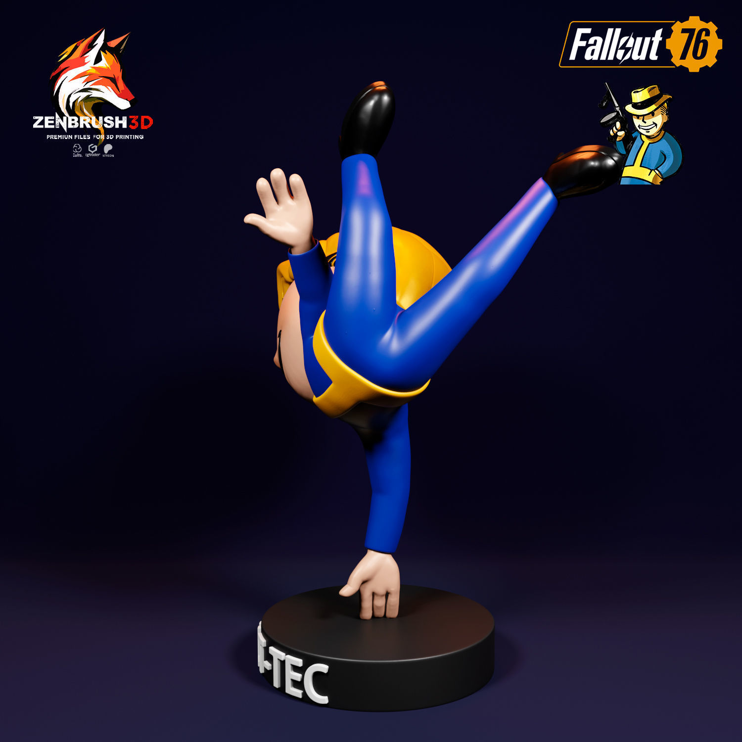 BOBBLEHEAD PACK 2 - FALLOUT 3D PRINTING - STL 3D print model_11