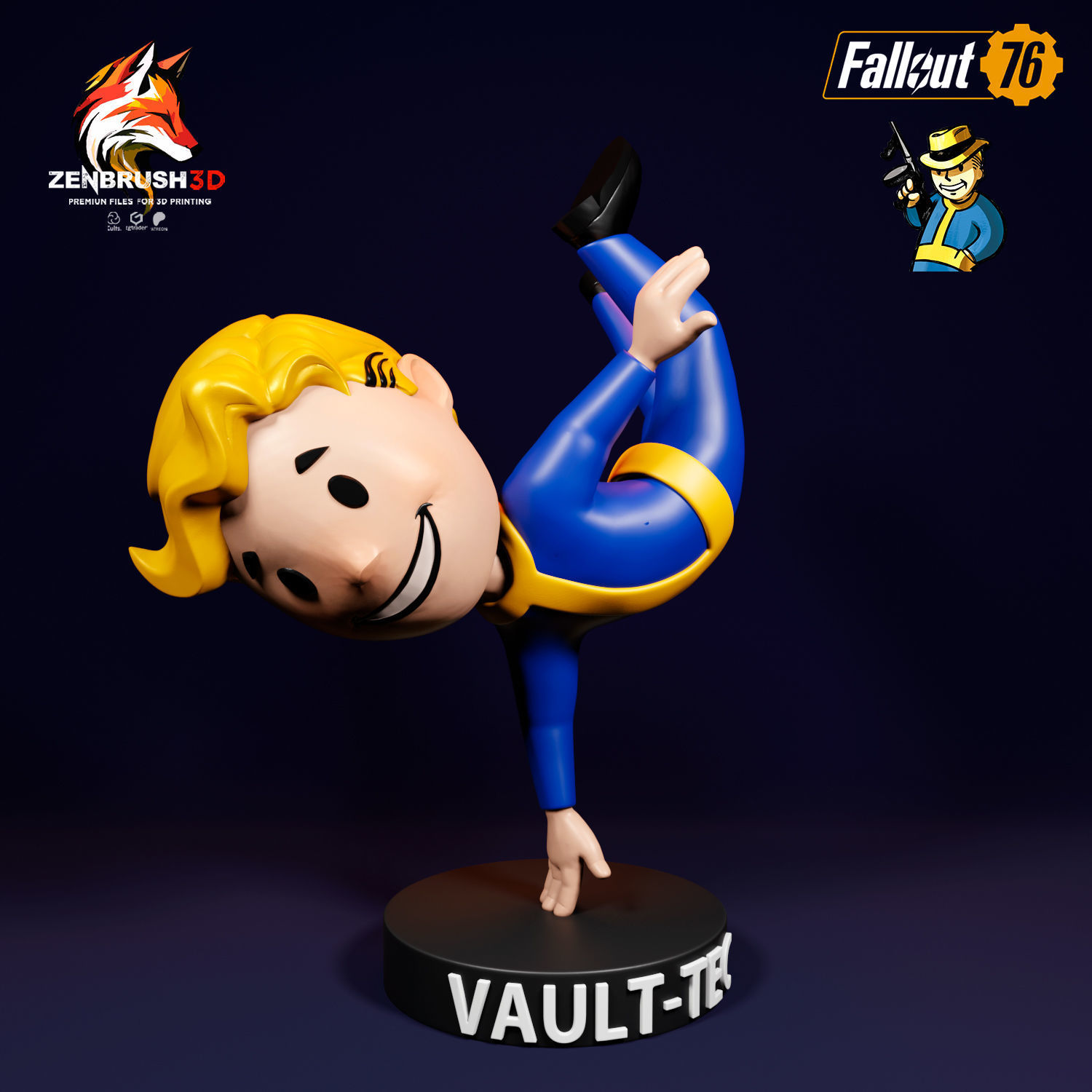 BOBBLEHEAD PACK 2 - FALLOUT 3D PRINTING - STL 3D print model_9