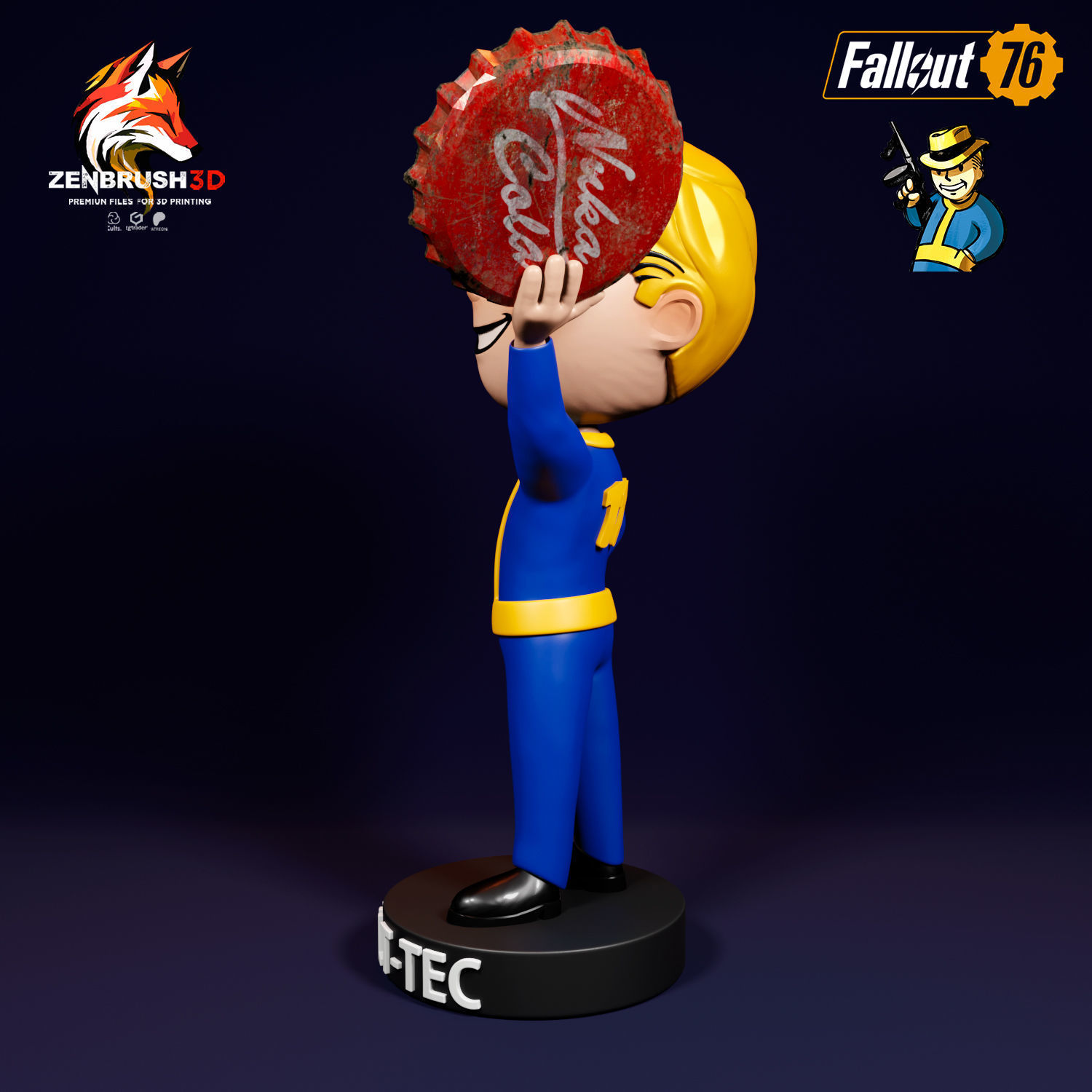 BOBBLEHEAD PACK 2 - FALLOUT 3D PRINTING - STL 3D print model_3