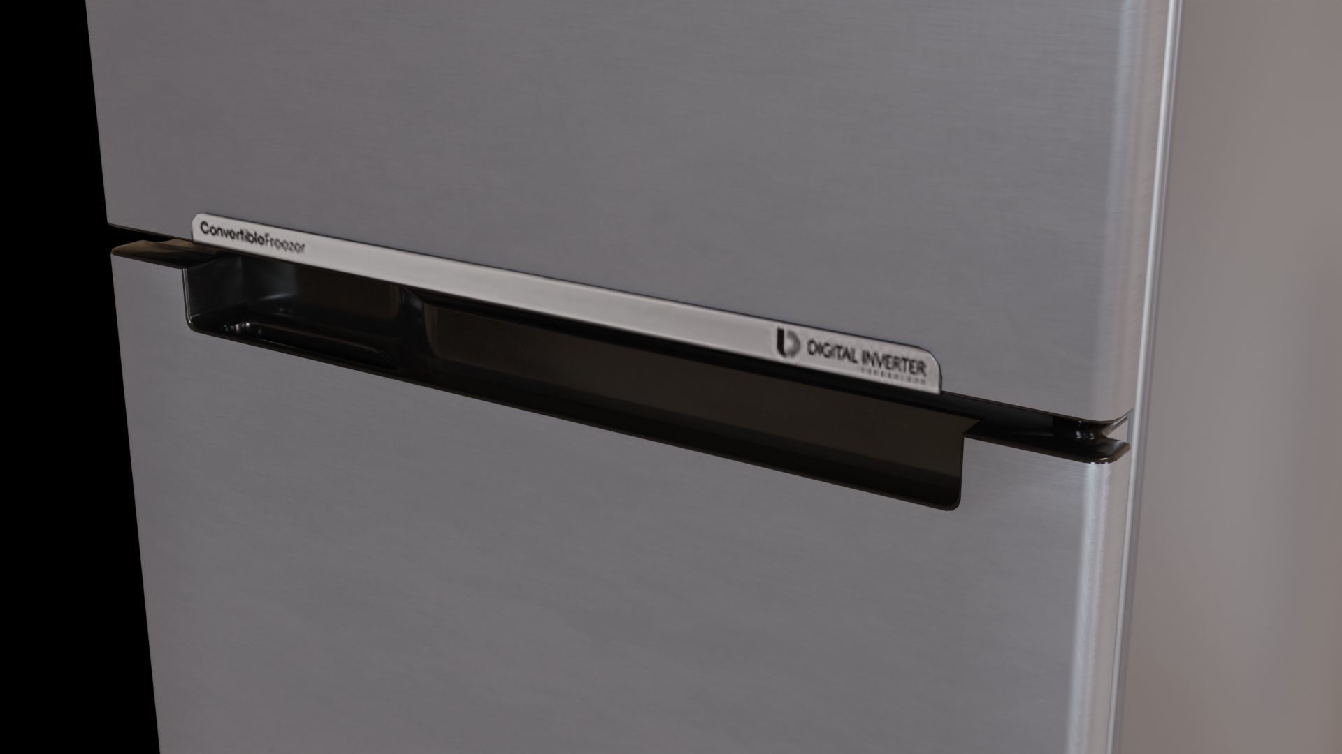 Fridge Low-poly 3D model_5