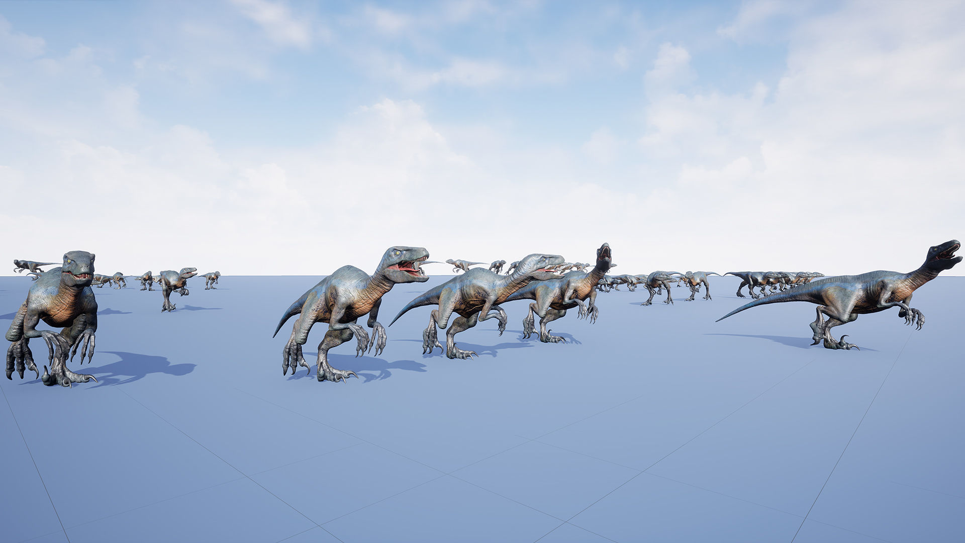 Dinosaur Raptor - Hybrid Velociraptor - Unreal Engine Project Low-poly 3D model_20