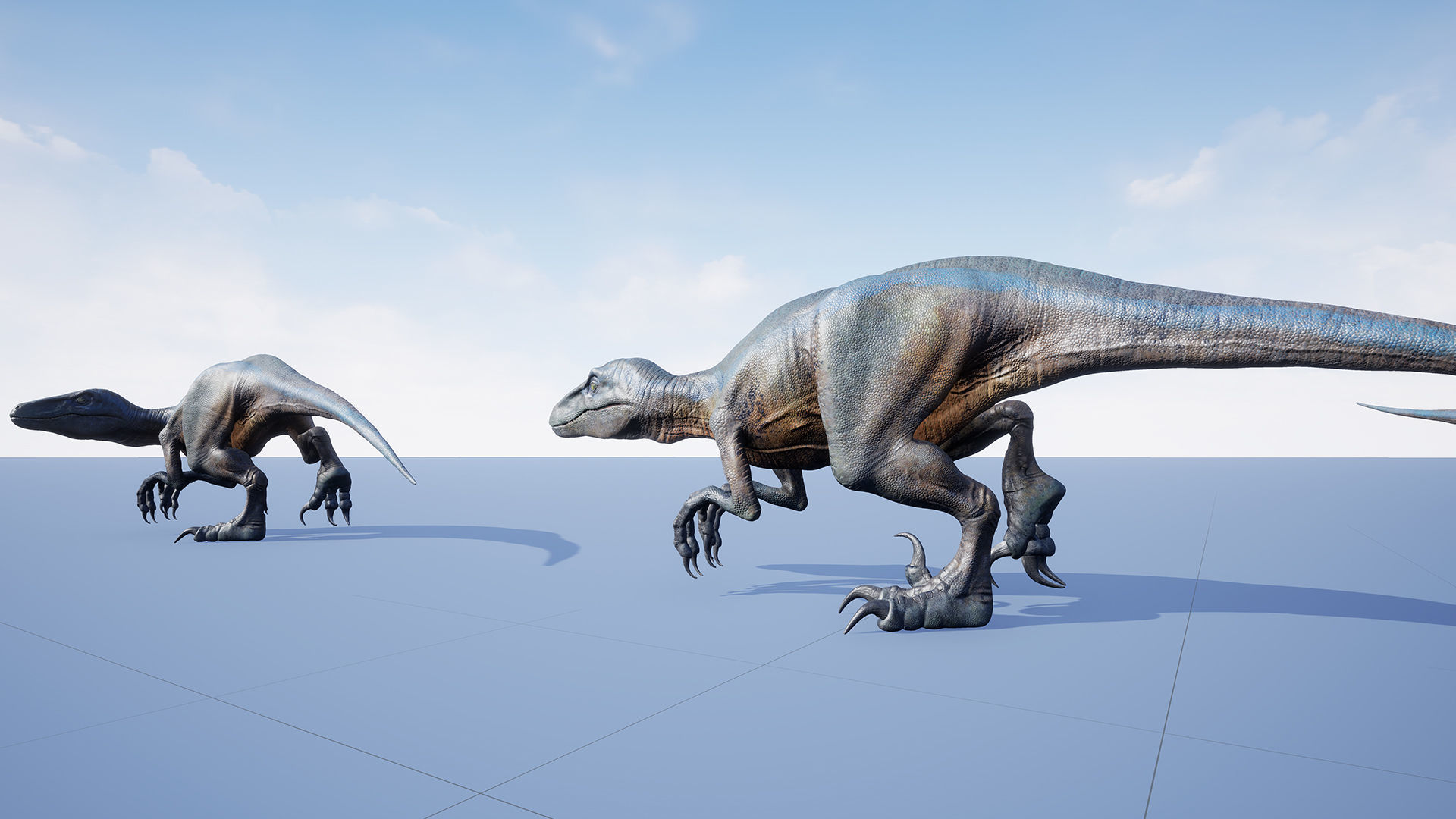 Dinosaur Raptor - Hybrid Velociraptor - Unreal Engine Project Low-poly 3D model_17