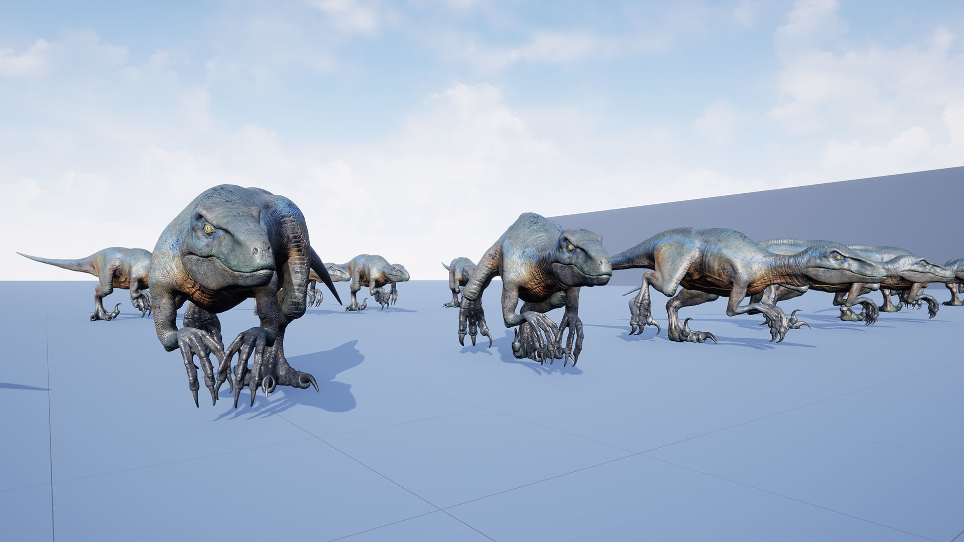 Dinosaur Raptor - Hybrid Velociraptor - Unreal Engine Project Low-poly 3D model_16