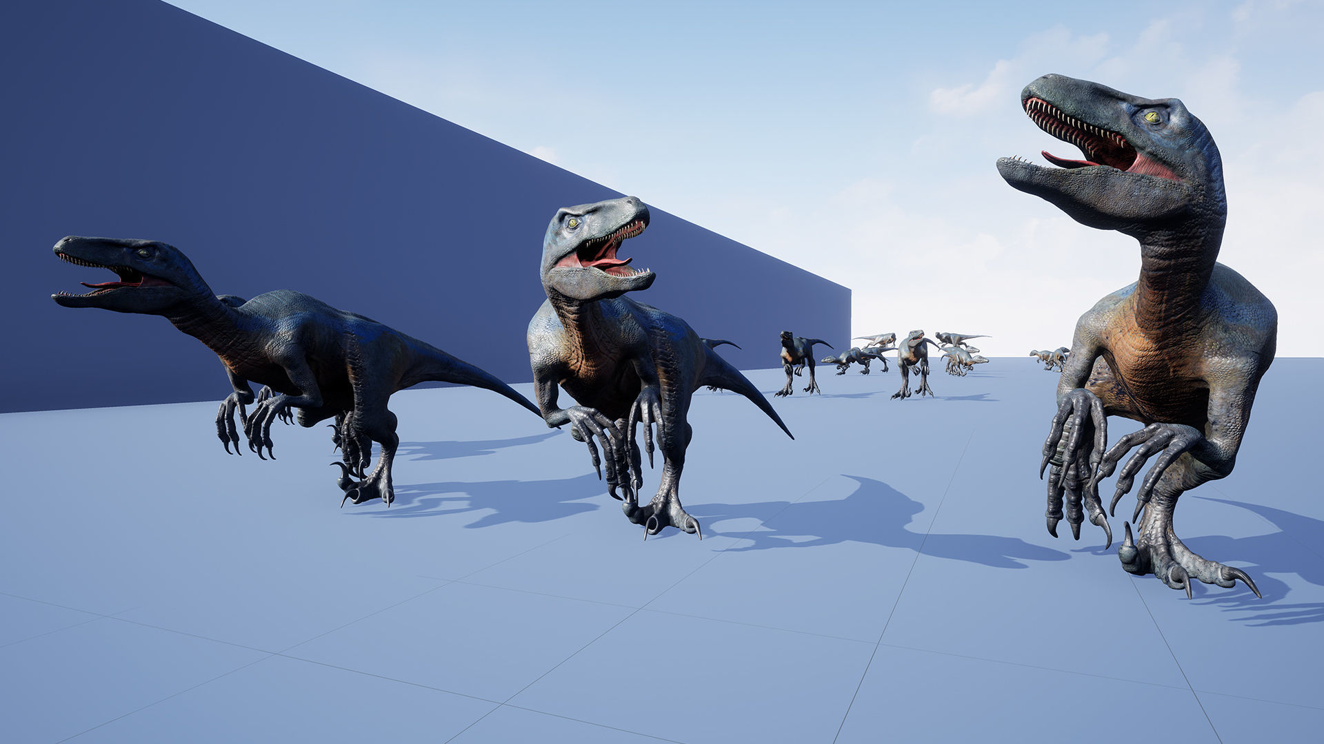 Dinosaur Raptor - Hybrid Velociraptor - Unreal Engine Project Low-poly 3D model_19