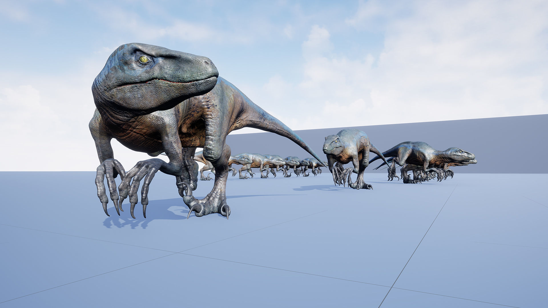 Dinosaur Raptor - Hybrid Velociraptor - Unreal Engine Project Low-poly 3D model_18