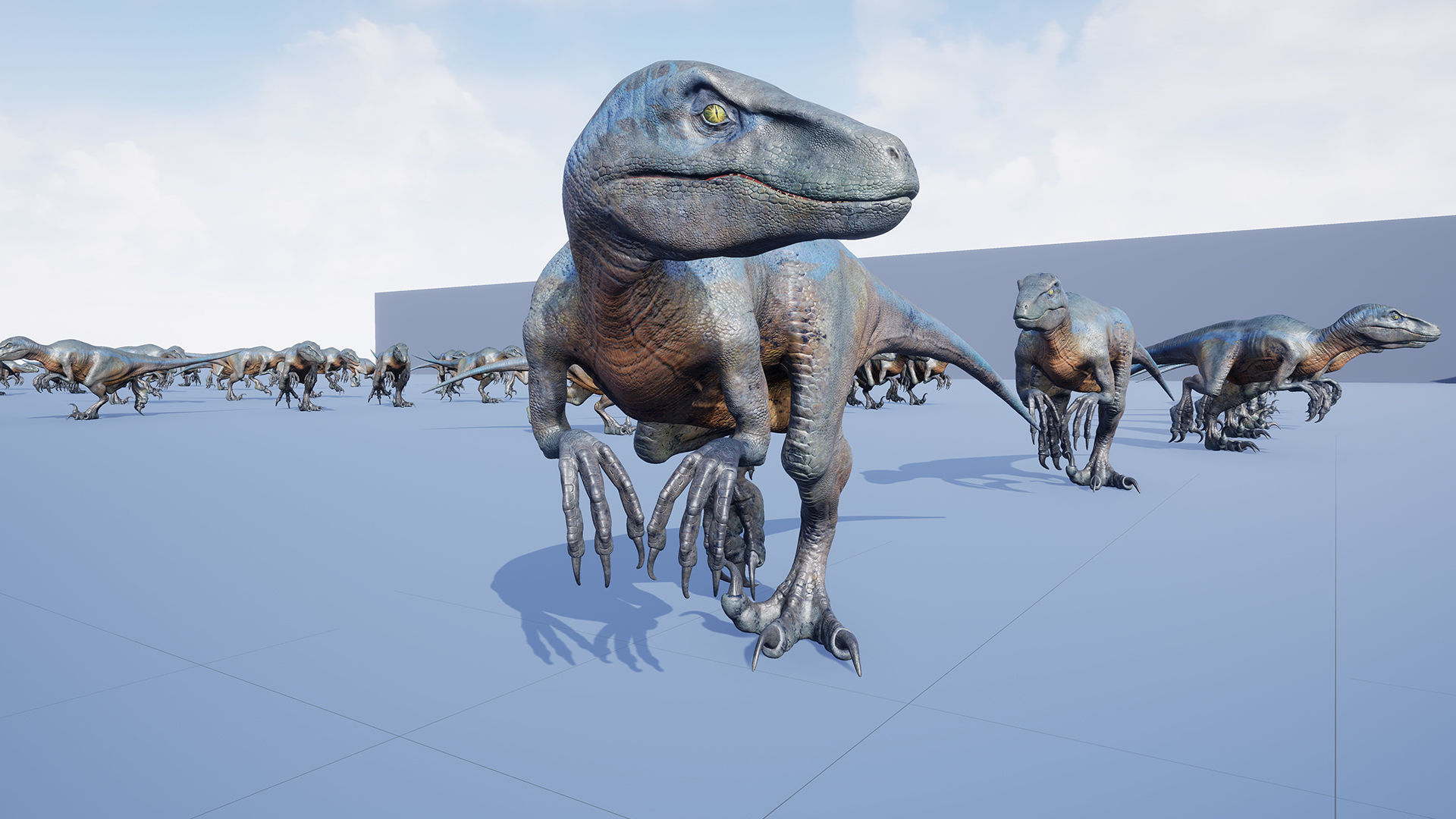 Dinosaur Raptor - Hybrid Velociraptor - Unreal Engine Project Low-poly 3D model_15