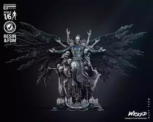 Wicked Marvel Dead Strange Sculpture 3D print model
