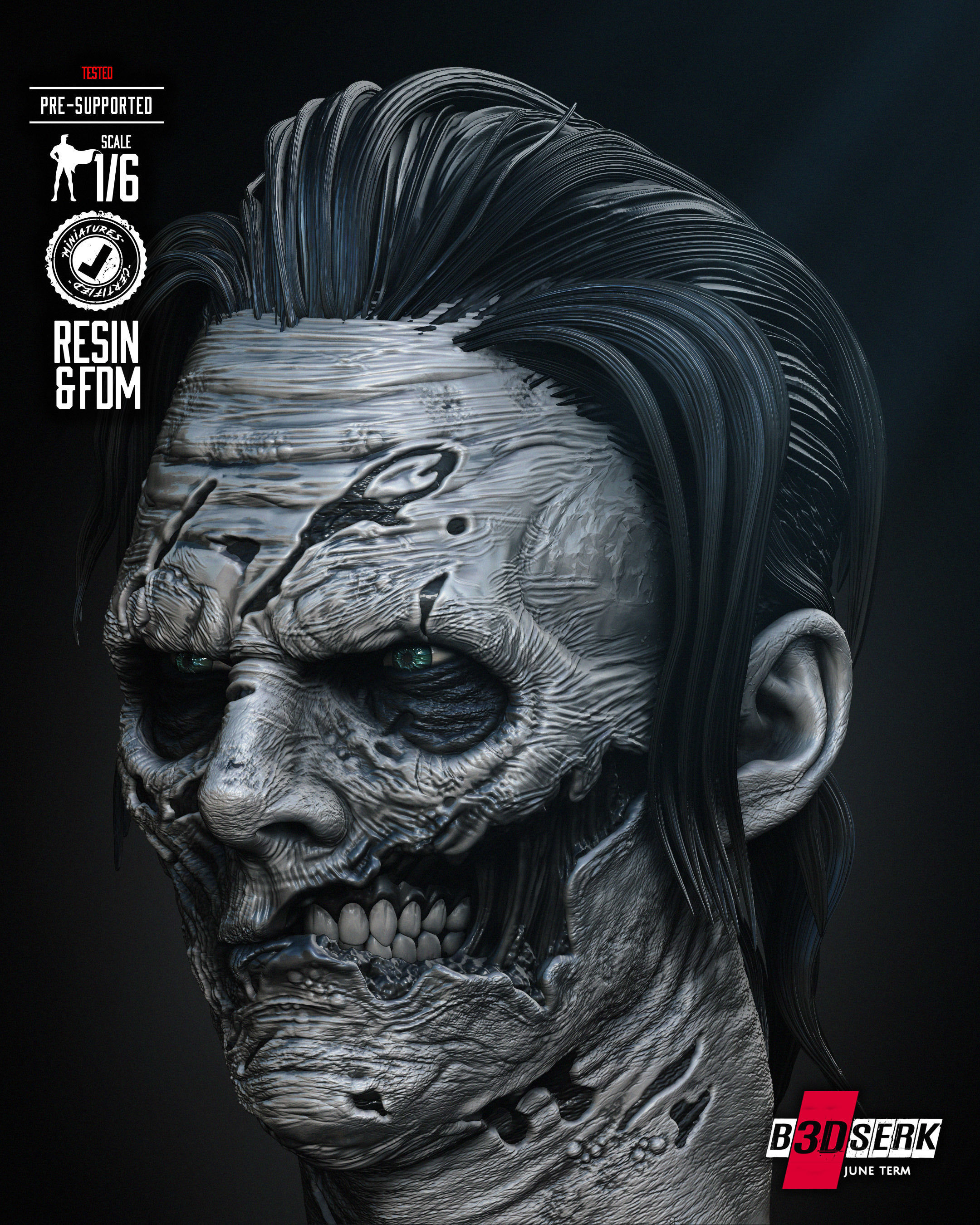 Wicked Marvel Dead Strange Sculpture 3D print model_4
