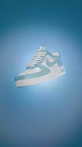 Nike Air Force shoes in studio 