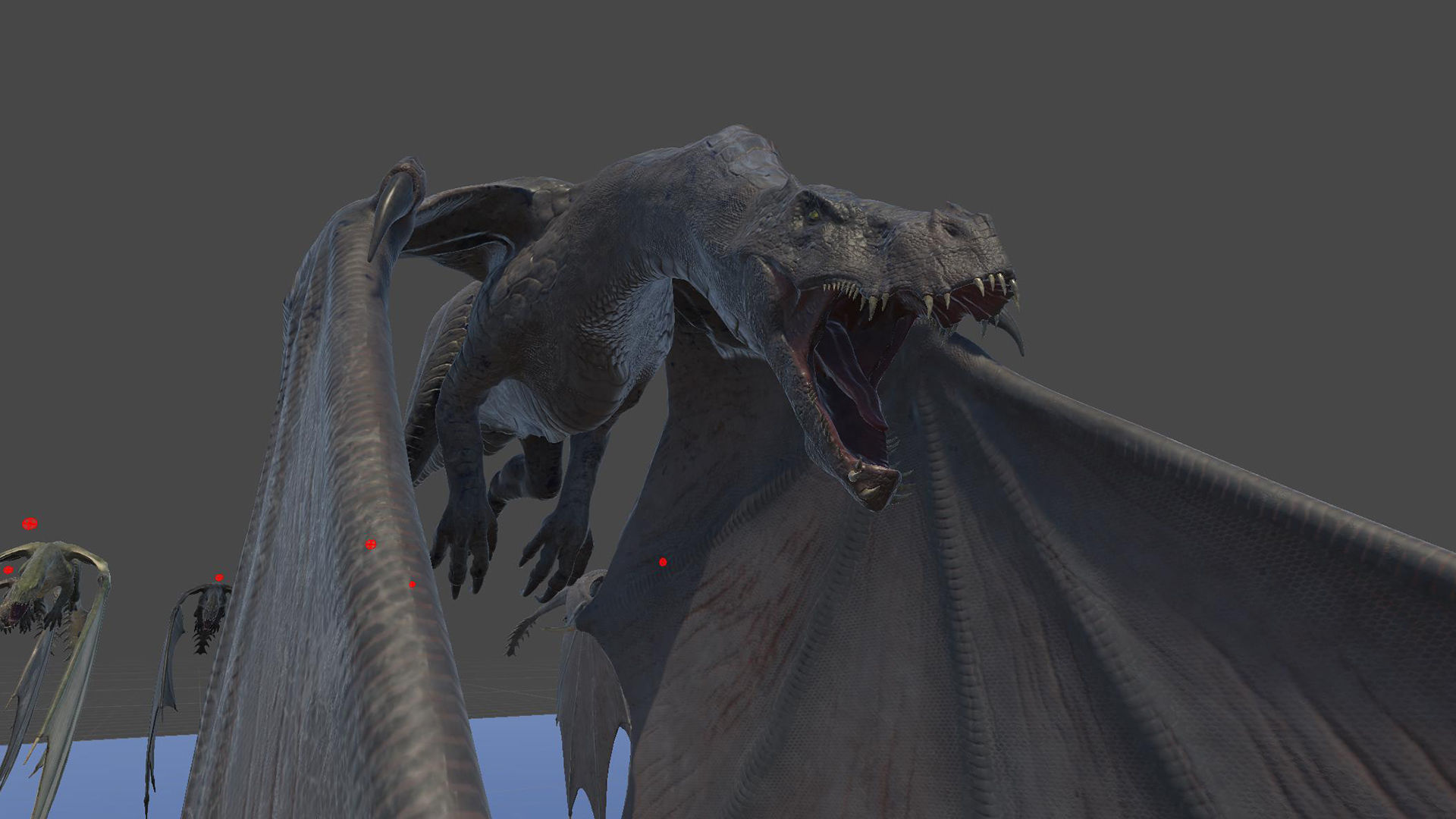 Dinosaur Iron Fire Dragon - Unity Project  Low-poly 3D model_13