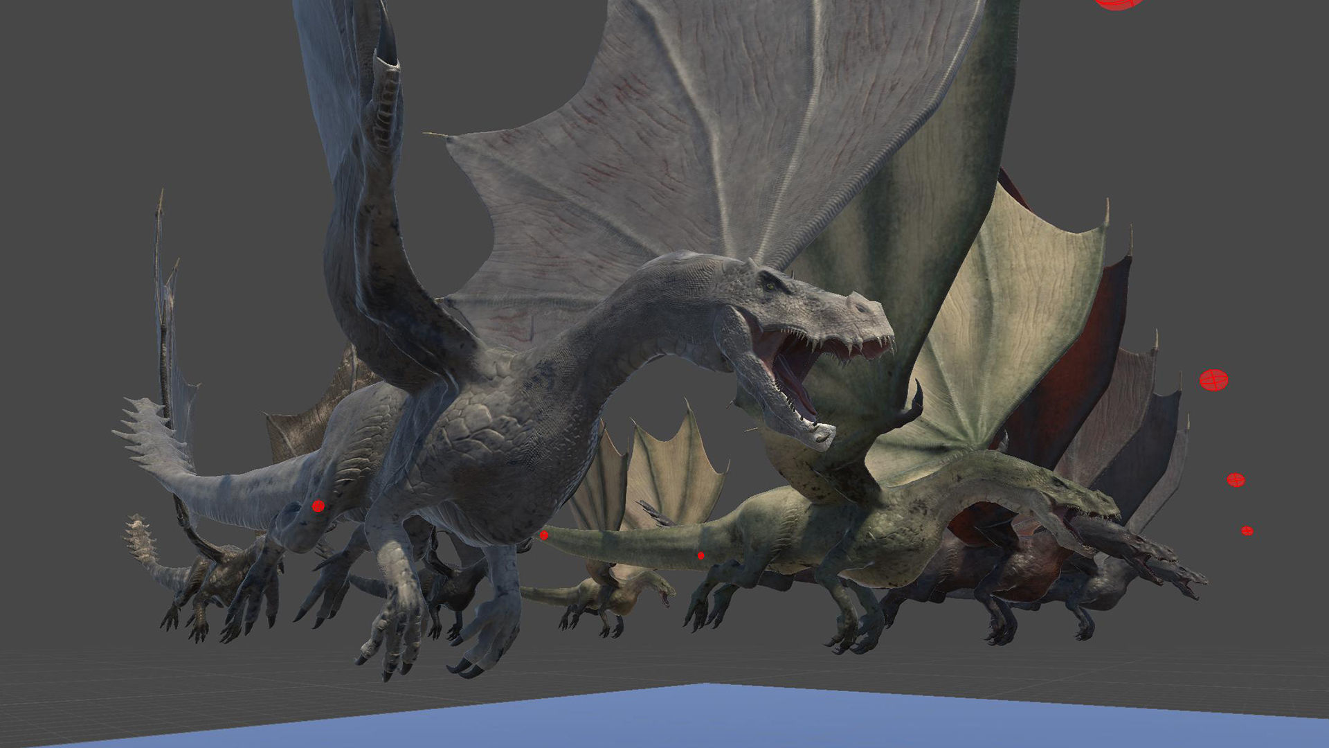 Dinosaur Iron Fire Dragon - Unity Project  Low-poly 3D model_10
