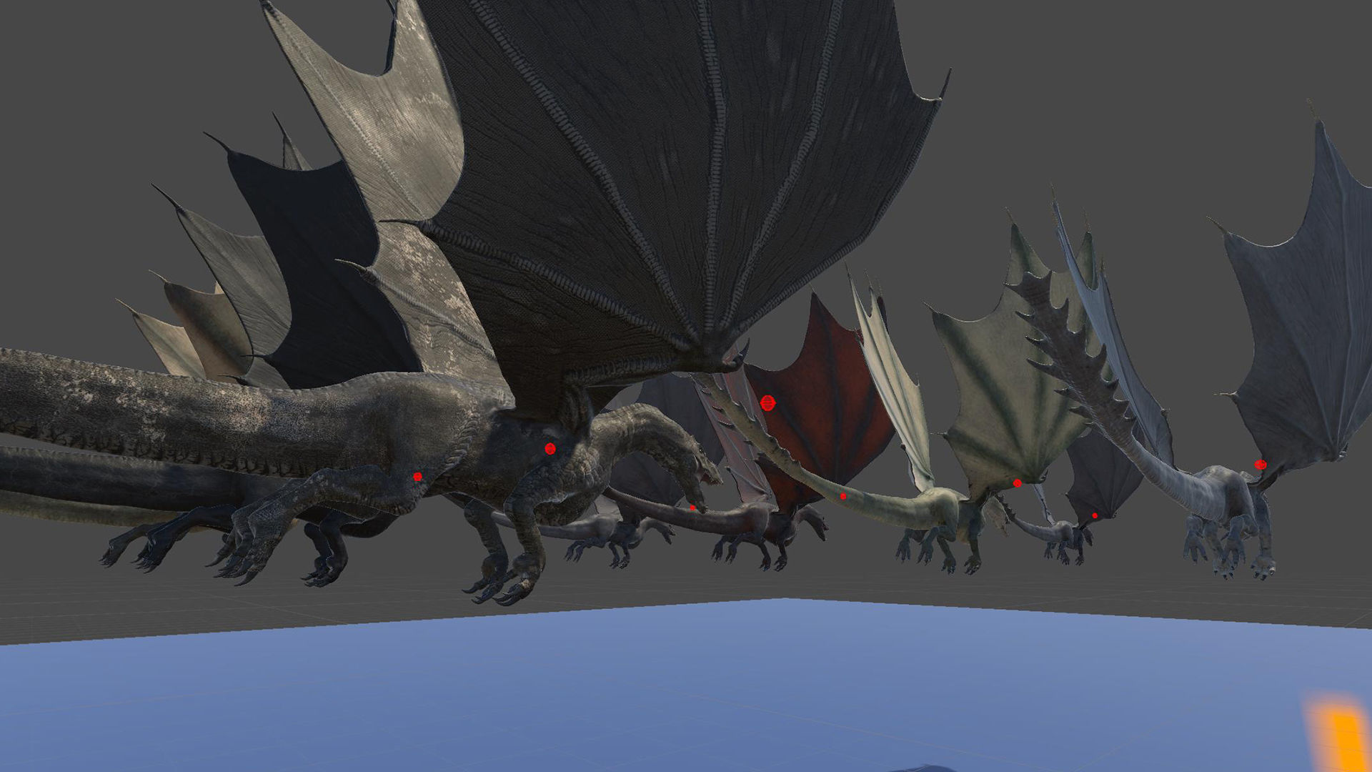 Dinosaur Iron Fire Dragon - Unity Project  Low-poly 3D model_8