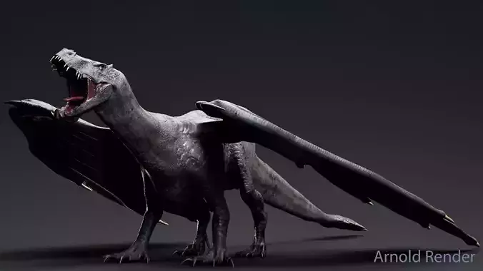 Dinosaur Iron Fire Dragon - Unity Project 