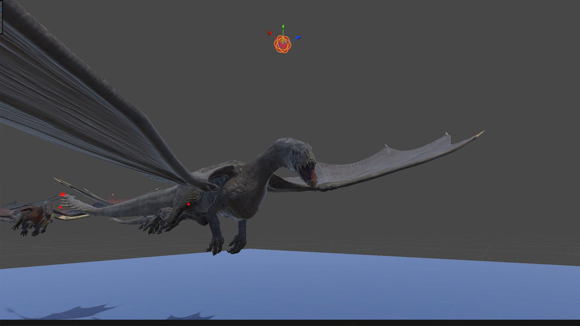 Dinosaur Iron Fire Dragon - Unity Project  Low-poly 3D model_6