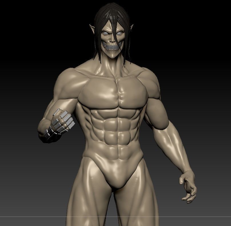 Eren Yeager  Attack on titan  Shingeki no kyojin  3D print model_6