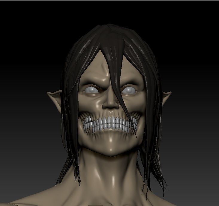 Eren Yeager  Attack on titan  Shingeki no kyojin  3D print model_5