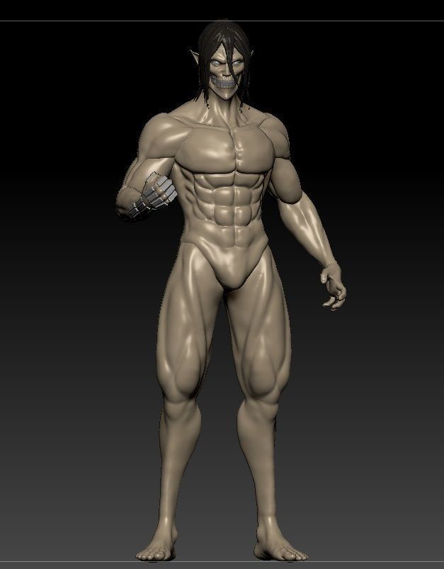 Eren Yeager  Attack on titan  Shingeki no kyojin  3D print model_4
