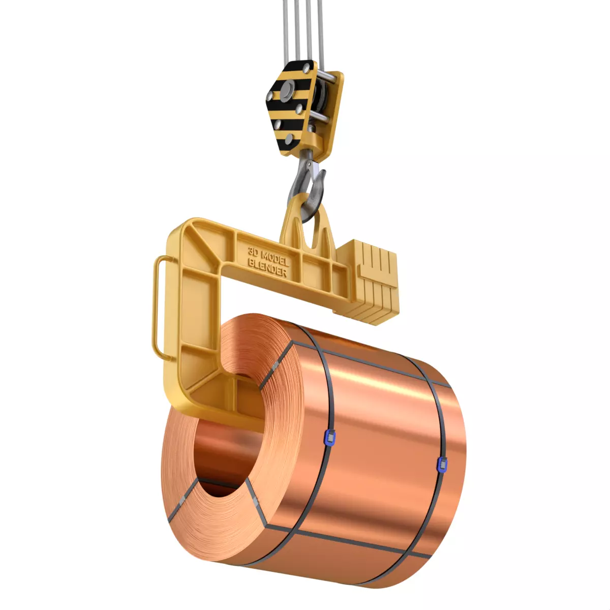 Coil Lifter with Copper Coil 3D model