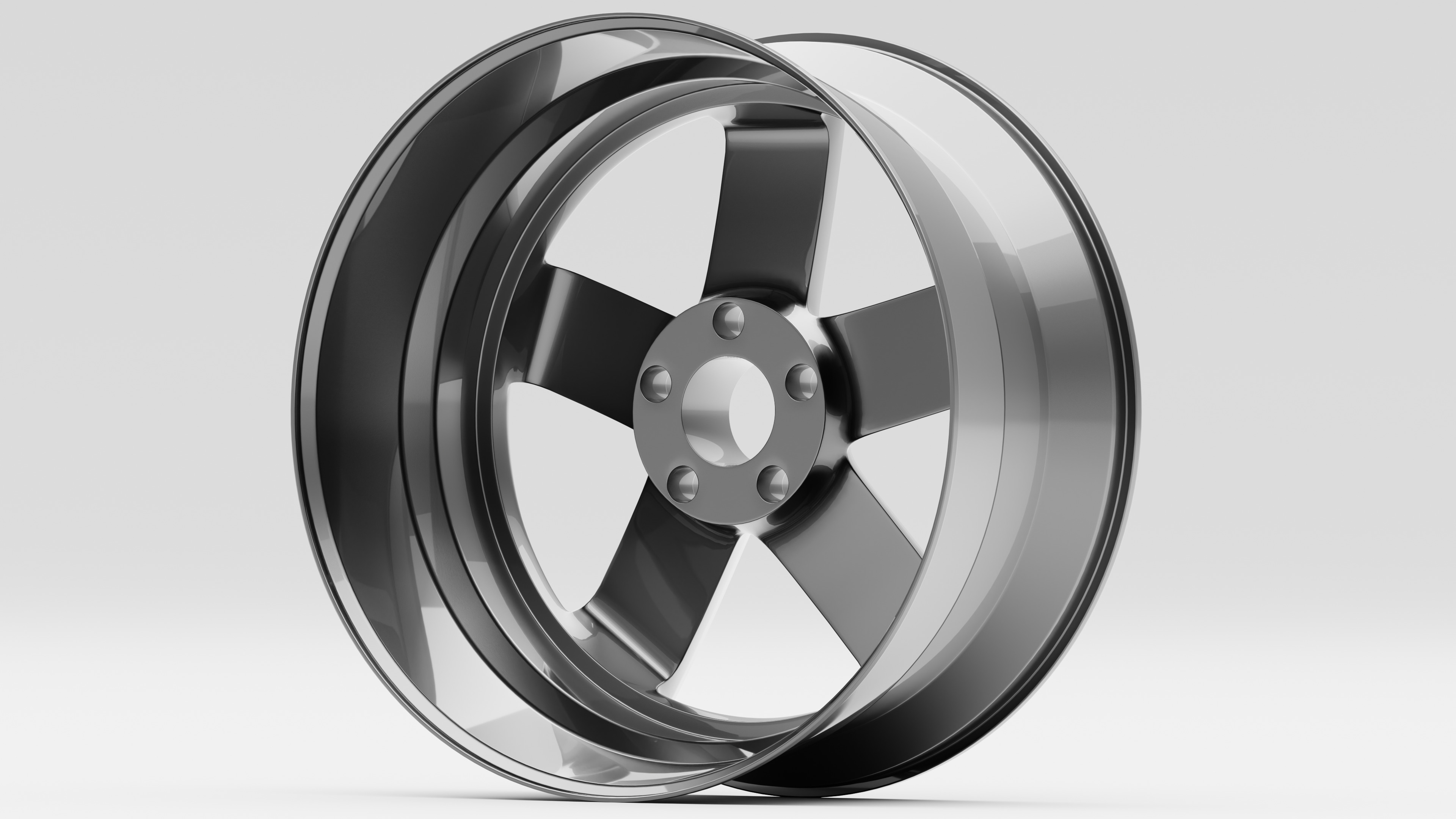 Audi A4 8K00714 Rim 3D model_4