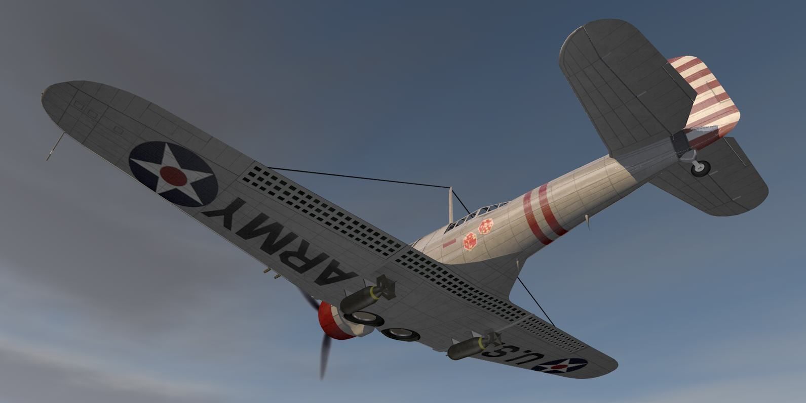 Northrop A-17A Nomad 3D model_14