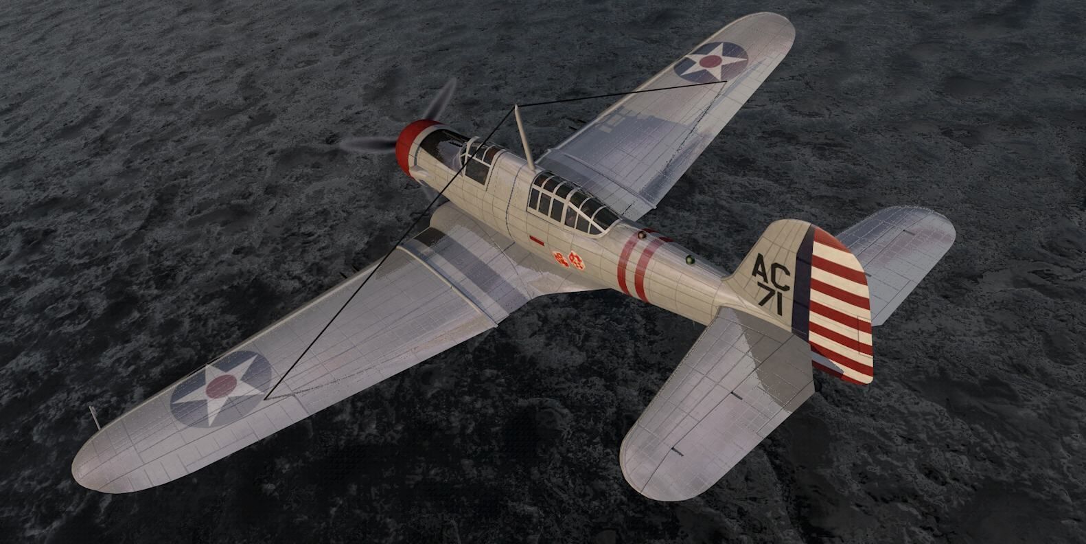 Northrop A-17A Nomad 3D model_11