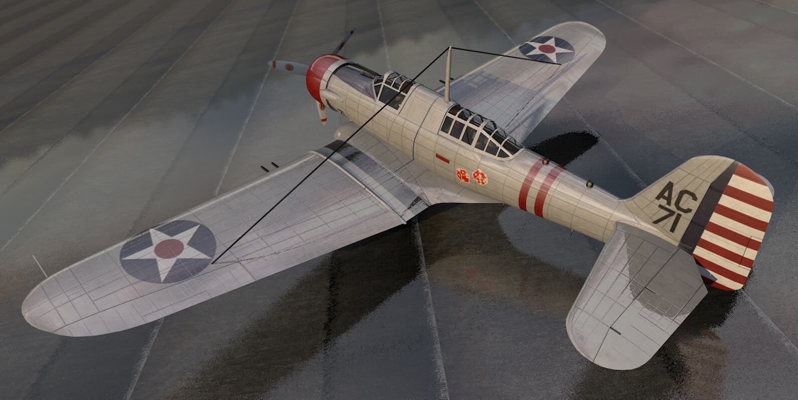 Northrop A-17A Nomad 3D model_2