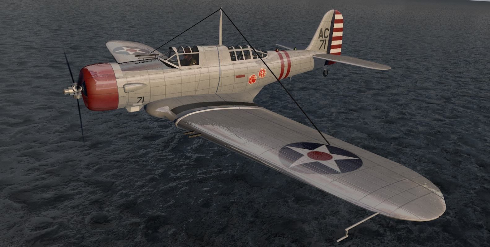 Northrop A-17A Nomad 3D model_12