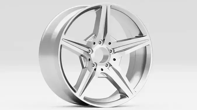 Mercedes SL550 85078MS Rim 3D model