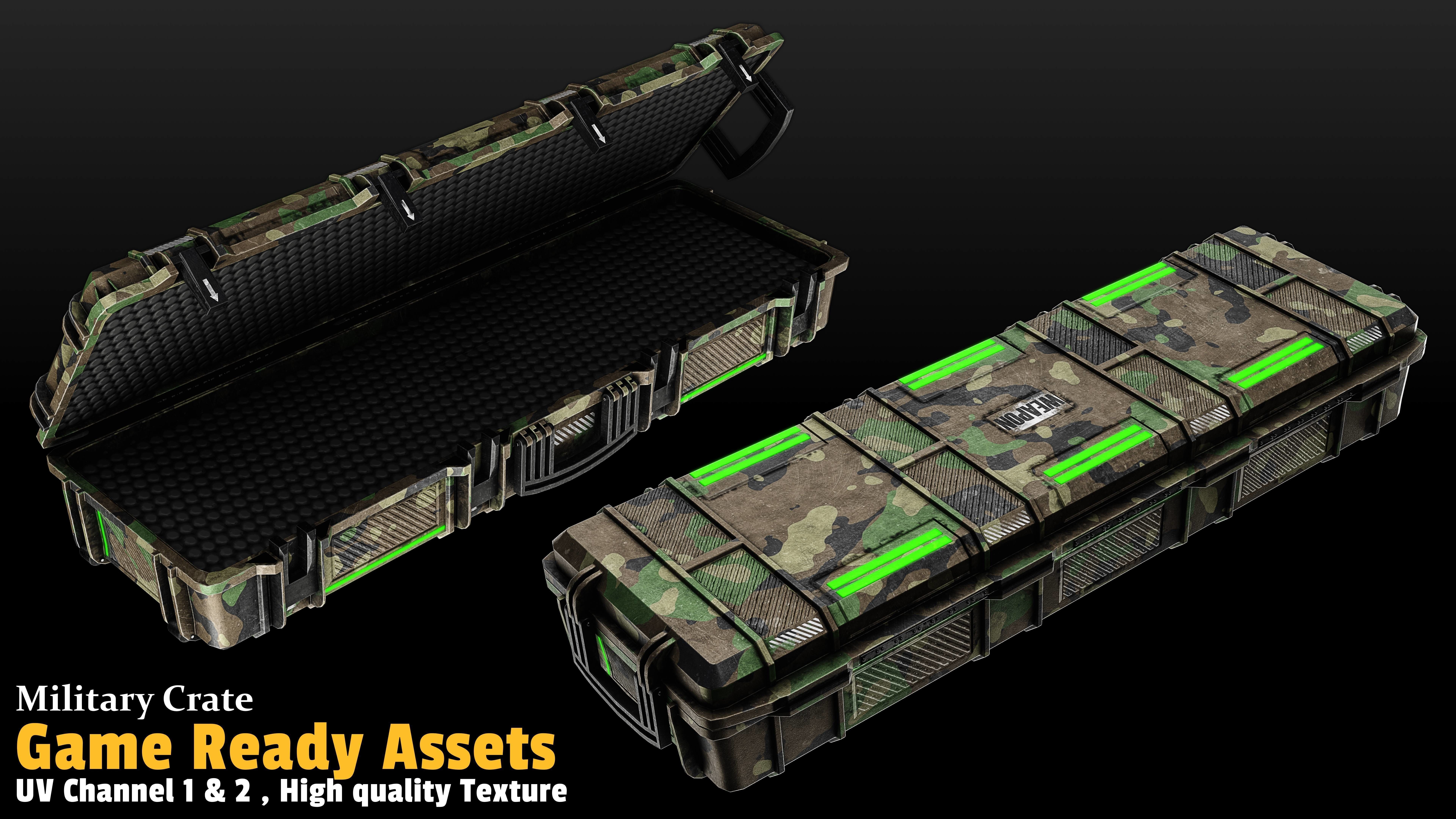 17 Crate Game Asset 3D model_5