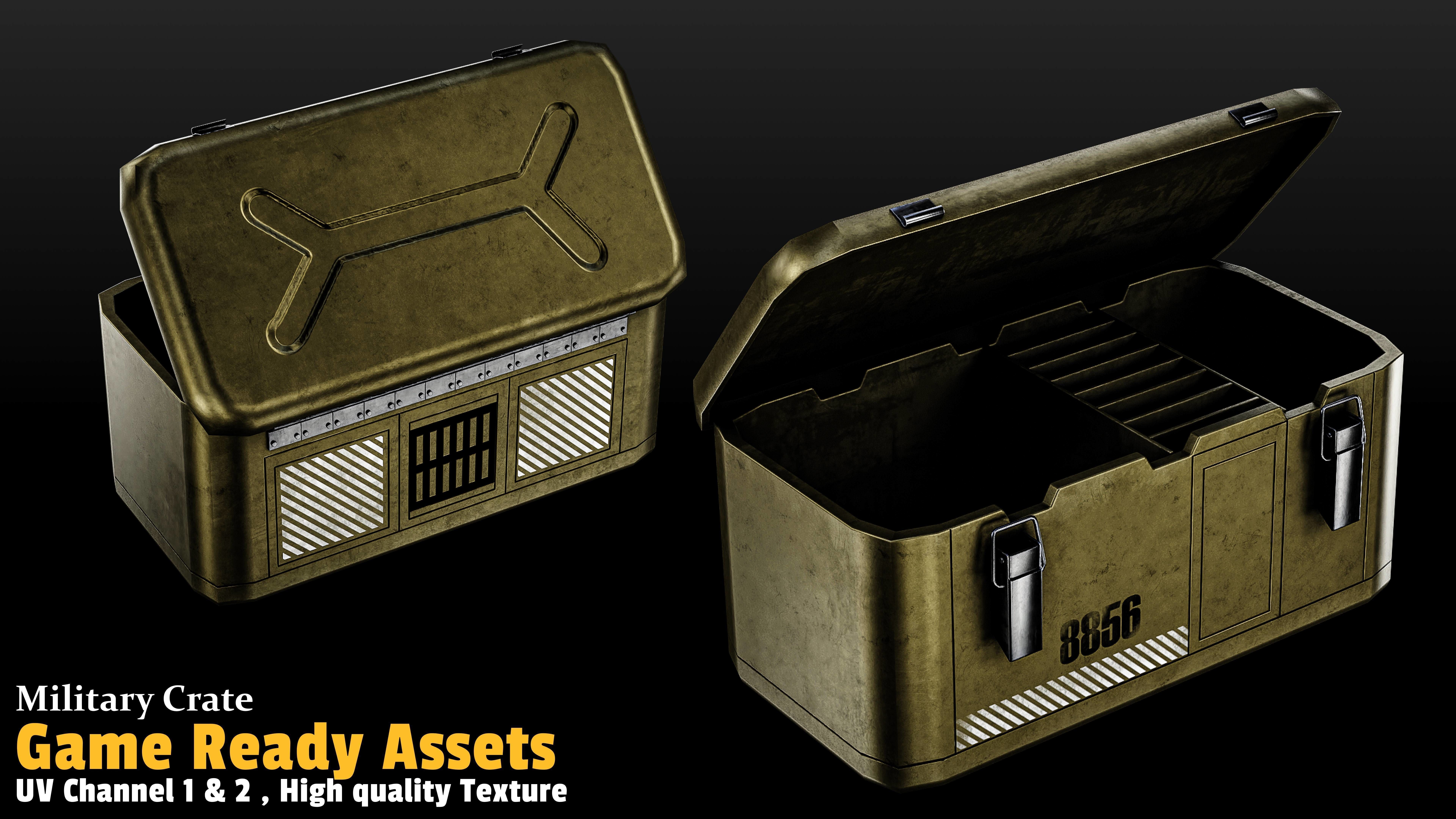 17 Crate Game Asset 3D model_1