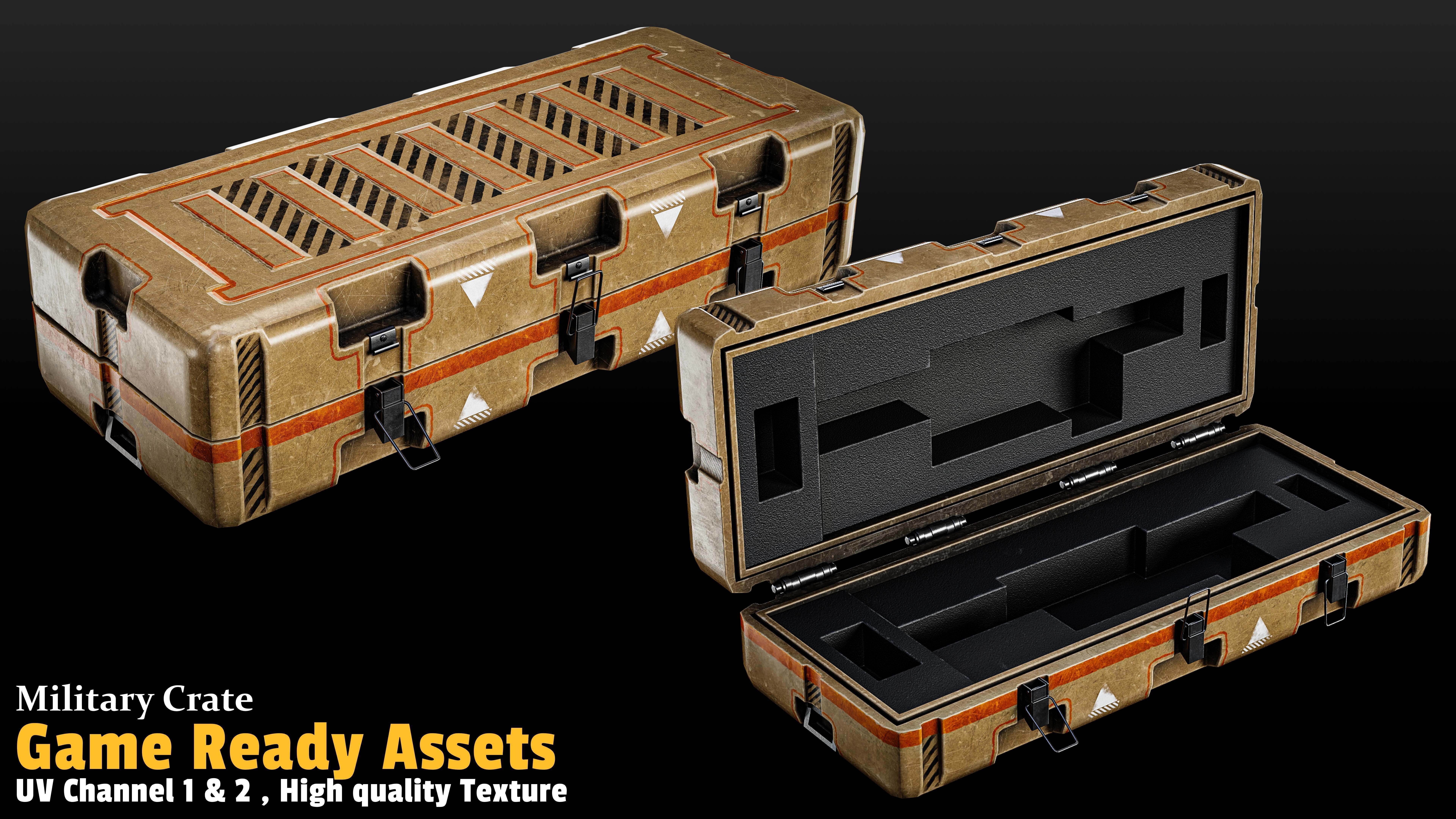 17 Crate Game Asset 3D model_2