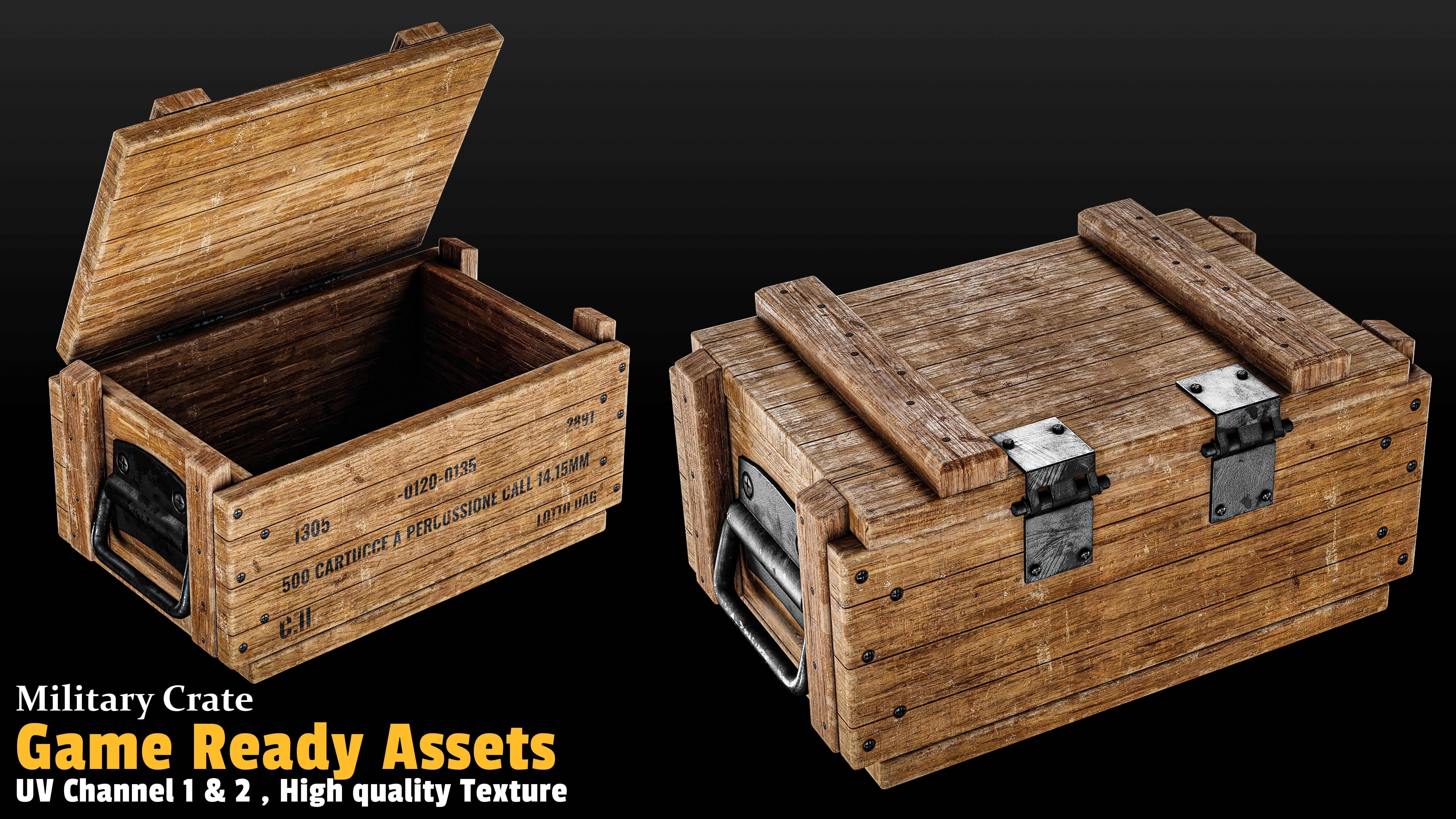 17 Crate Game Asset 3D model_11